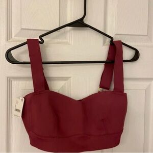 Free People Burgundy Bra